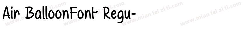 Air BalloonFont Regu字体转换